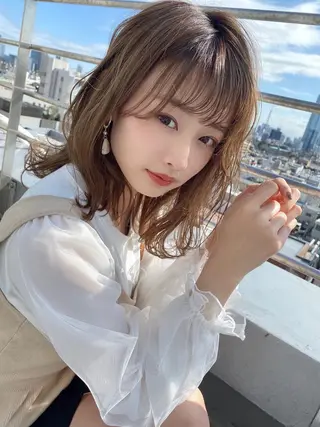 カラー 渋谷/ボブ×髪質改善 輝来のヘアスタイル