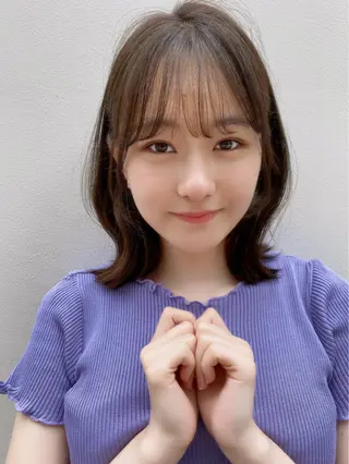 ミディアム カラー 🪭risa 暖色/レイヤー🪭のヘアスタイル