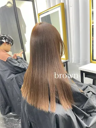 ミディアム カラー エクステ🩵ブリーチ 韓国ヘア🩵KAEのヘアスタイル