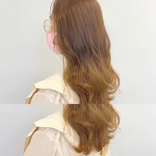 ロング カラー ヘアアレンジ 縮毛矯正/髪質改善/ ブリーチ毛/木元渓太のヘアスタイル