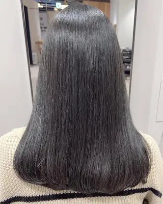 ロング カラー スキバサミを使わない カット🌼唯🌼のヘアスタイル