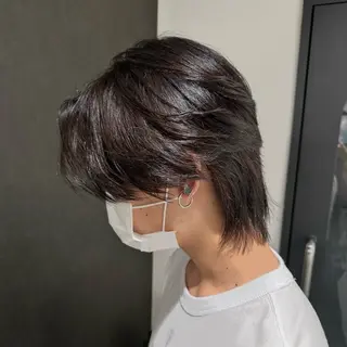 ミディアム パーマ メンズ 🐺ウルフ特化🐺 毛流れパーマ/Ryoのヘアスタイル