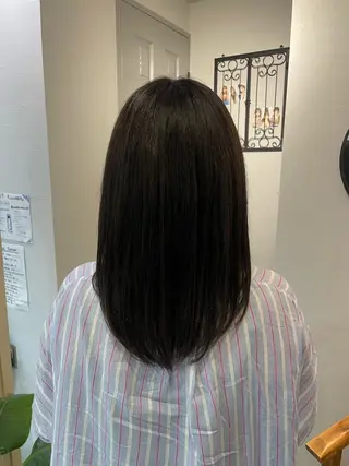 セミロング 坪森 野々香のヘアスタイル