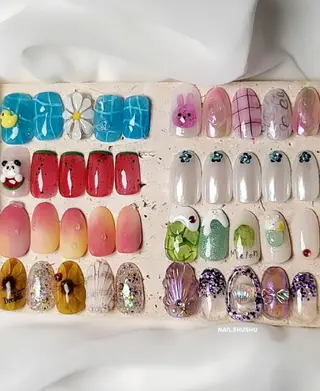 ネイル 3dパーツ/流行り 👧shushu❤️のネイルデザイン