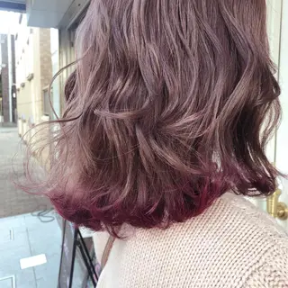ミディアム カラー 櫻井 愛弓のヘアスタイル