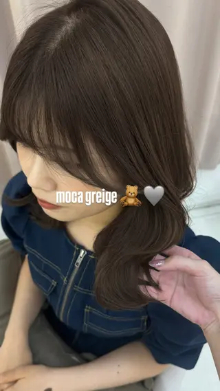 ミディアム ‎🤍透明感×ツヤ髪 / Saki‎🤍のヘアスタイル