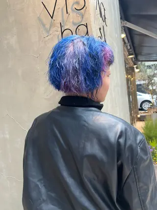 ショート カラー パーマ いぐちしょうた🫧 VISAGEbaskのヘアスタイル