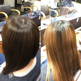 セミロング ロング カラー 前之園 ひかるのヘアスタイル