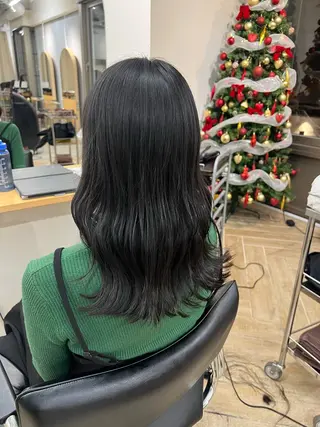 ロング ベージュ/髪質改善 新潟/万代/井上佑のヘアスタイル