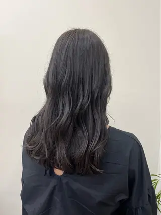 セミロング カラー 透明感カラー🌼 沙奈のヘアスタイル