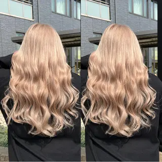 ロング カラー KR2S× 亜以加のヘアスタイル