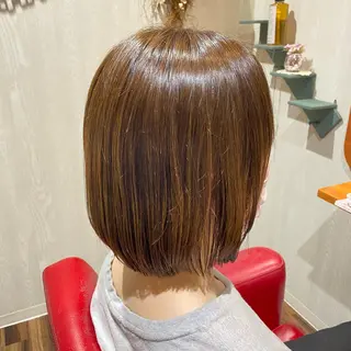 ミディアム カラー 木宮 美緒のヘアスタイル