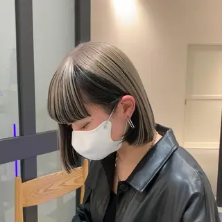 ミディアム カラー れい🫧 ハイトーン特化のヘアスタイル