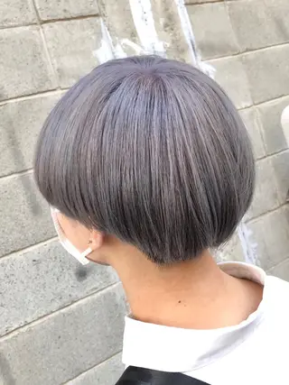 ショート カラー ダブルスキルエクステ /羽エクステ白石宇由のヘアスタイル