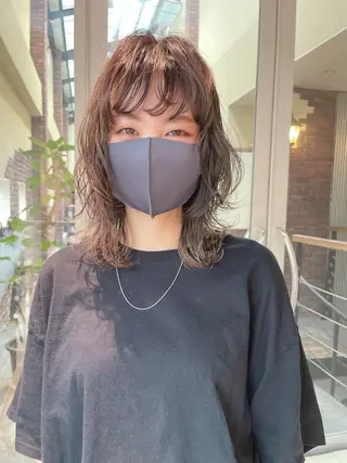 ミディアム カラー パーマ ooit 【オーイット】のヘアスタイル