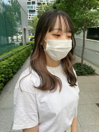 セミロング カラー ヘアアレンジ 【代表】 たき〜のヘアスタイル