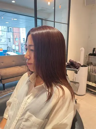 ミディアム 髪質改善✨高級カラー 野井琢生のヘアスタイル
