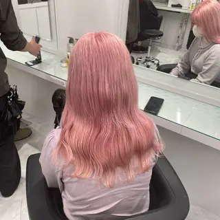 ロング カラー ヘアアレンジ ハイトーン艶カラー 🤍ゆうひのヘアスタイル