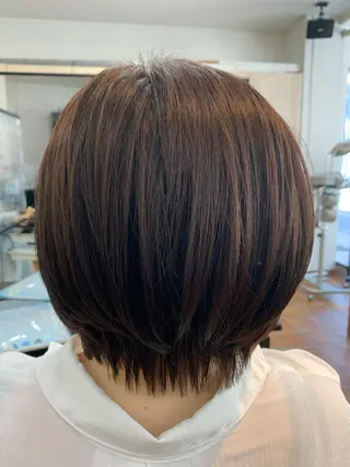 ショート カラー フリーランス理美容師 いさかのヘアスタイル