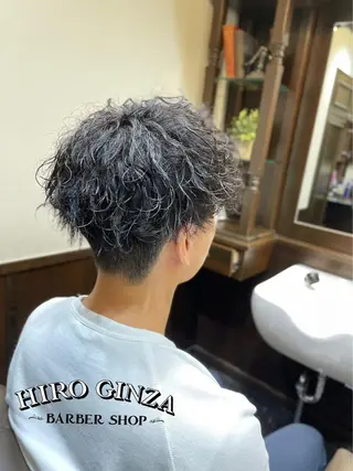 ショート メンズ 猪井 明のヘアスタイル