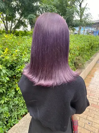 セミロング カラー 🧡色落ちまで2度綺 麗なカラー🧡ヨシキのヘアスタイル