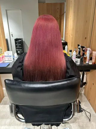 ロング カラー スキバサミを使わない カット🌼唯🌼のヘアスタイル