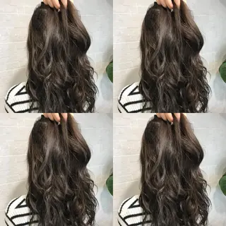 セミロング カラー ブリーチ特化 梅田本多翔のヘアスタイル
