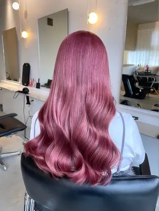 ロング カラー tim hinaのヘアスタイル