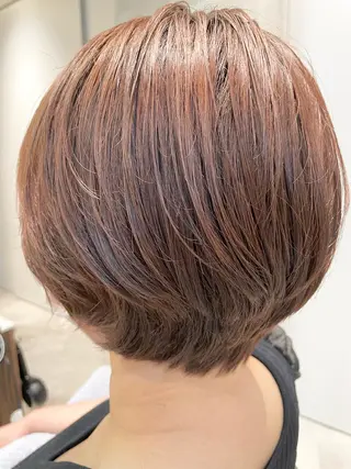 ショート ✨透明感カラー✨ ✨小顔カット✨山木のヘアスタイル