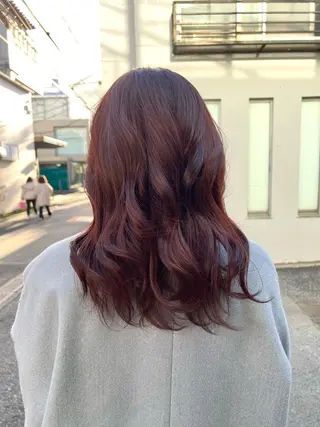 セミロング カラー ヘアアレンジ 🌈インナーカラー ‘ショウマ’🌈のヘアスタイル