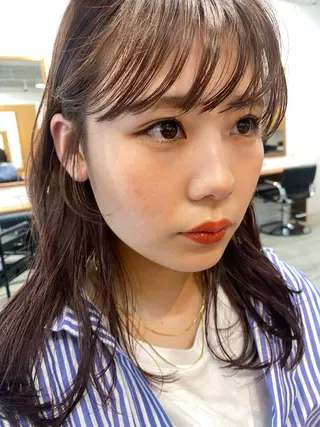 ミディアム カラー 砂原 ひよりのヘアスタイル