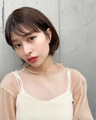 ショート カラー 艶カラー/似合わせ 💖Emmy💖のヘアスタイル
