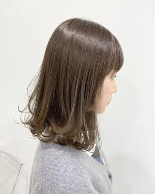セミロング カラー 横浜メンズパーマ🔥 大野賢人のヘアスタイル