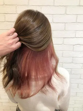 ミディアム カラーアンドケアリタ kitamuuuのヘアスタイル