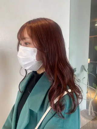 ロング カラー 中井 一葉のヘアスタイル