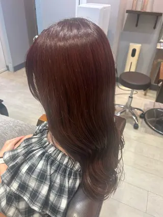 セミロング 暖色カラー｜艶髪｜ 🥨AIKA🥨のヘアスタイル
