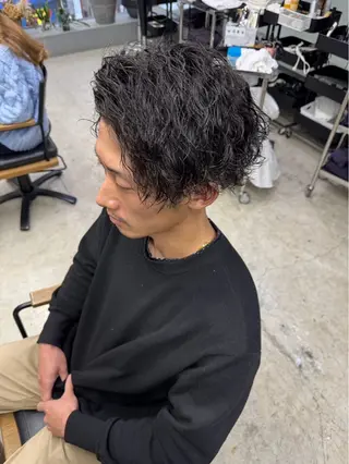 ショート パーマ メンズ メンズ専門サロン wokeのヘアスタイル