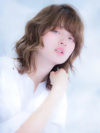ミディアム カラー レイヤーカット✂️ 横浜No1♡下鳥翔子のヘアスタイル