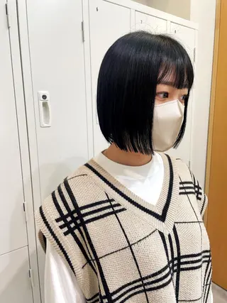 ショート カラー 田中大星 /ボブ 縮毛矯正のヘアスタイル