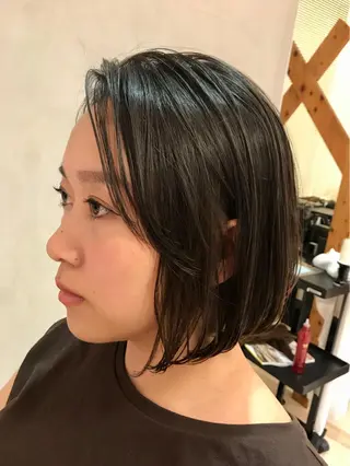 ミディアム 髪質改善カラー/ボブ 🌻Mutsumiのヘアスタイル