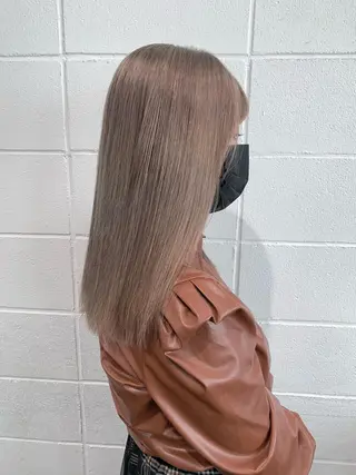 ロング カラー ヘアアレンジ 艶ハイトーン/ヘア アレンジAYAKAのヘアスタイル