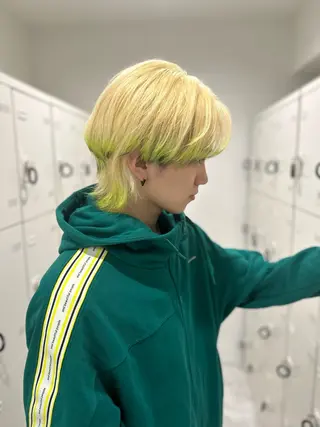 カラー メンズ エフェクトブリーチ 🌟前澤啓太朗のヘアスタイル