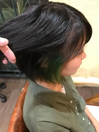 ミディアム カラー 特殊カラー特化 ✂️SHIAN フジのヘアスタイル