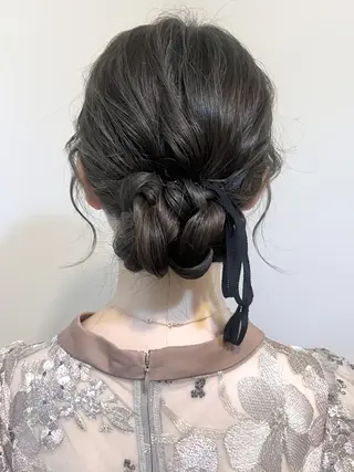 ヘアアレンジ 🤍ヘアセット.ヘア アレンジ湯山詩織🤍のヘアスタイル