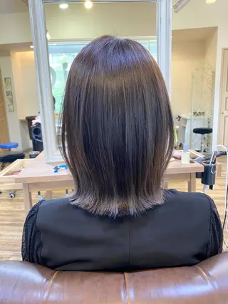 ミディアム カラー 北山 なるみのヘアスタイル