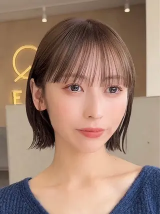 ミディアム ショート、ボブ特化 根来悠斗のヘアスタイル