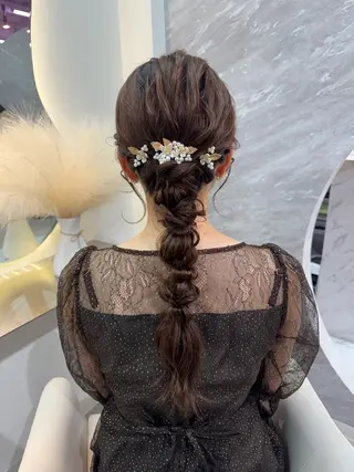 ロング カラー ヘアアレンジ 韓国ヘア‎🪽 あんじぇ‎🤍池袋のヘアスタイル