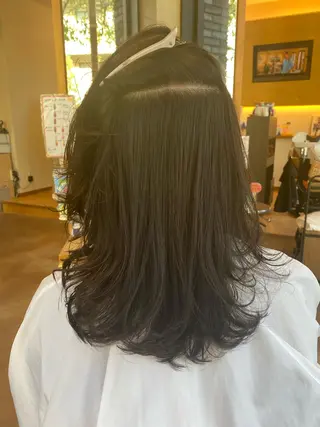 セミロング 髪質改善🥇津田 【自由が丘】【美髪】のヘアスタイル