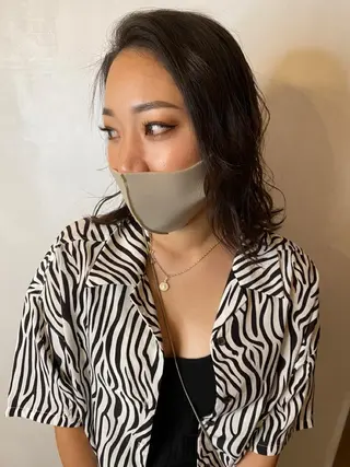 ミディアム 藤田 遼のヘアスタイル