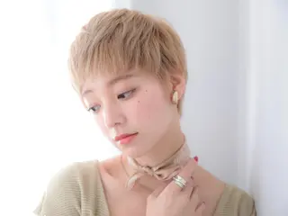 ショート カラー パーマ ヘアアレンジ レイヤーカット✂️ 横浜No1♡下鳥翔子のヘアスタイル